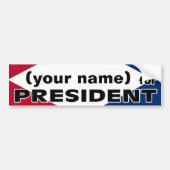 jouw naam voor President sticker (Voorkant)