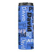 Jouw naam  water Flacon Drink Thermosbeker (Achterkant)