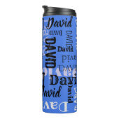 Jouw naam  water Flacon Drink Thermosbeker (Geroteerd rechts)