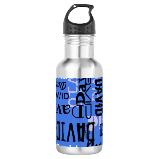 Jouw naam water Flacon Drink Waterfles (Voorkant)