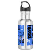 Jouw naam water Flacon Drink Waterfles (Achterkant)