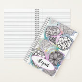 Jouw naam,  waterverf en ontwerp van doedelen notitieboek (Binnen)