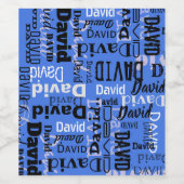 Jouw naam Wine Fles Weddenschap Birthday Label Wijn Etiket (Enkel label)