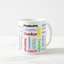 Jouw naam Word Cloud Fun Fonts Typografie