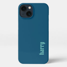 jouw naam zwart iPhone 13 hoesje