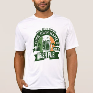 Jouw naam's Irish Pub Personalized St Patricks Day T-shirt