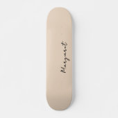Jouw namen op Custom Almond Modern Skateboard (Voorkant)