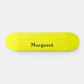 Jouw namen op Custom Yellow Modern Skateboard (Horizontaal)