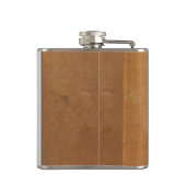 Jouw namen op Handsome Leather en Chrome Flask Heupfles (Achterkant)