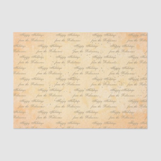 Jouw namen over antiquide tissuepapier (Voorkant)