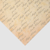 Jouw namen over antiquide tissuepapier (Detail)