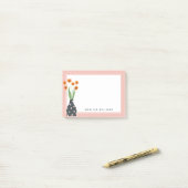 JOUW NAMEN TOEVOEGEN | A Vase & Bouquet Post-it No Post-it® Notes (Op bureau)