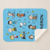 Jouw namen toevoegen | Charlie Brown en Gang Sherpa Deken (Voorkant (horizontaal))