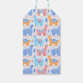 Jouw namen toevoegen | Helder kleurrijk alpaca pat Cadeaulabel (Achterkant)