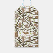 Jouw namen toevoegen | Lachend luiaard Cadeaulabel (Achterkant)