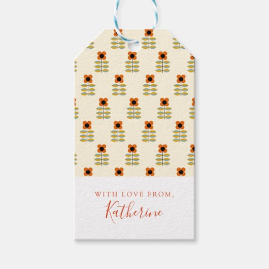 Jouw namen toevoegen | Scandinavisch geïnspireerde Cadeaulabel (Voorkant)