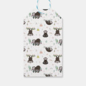 Jouw namen toevoegen | Sleepy Sweet Sloth Pattern Cadeaulabel (Achterkant)