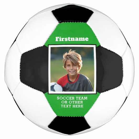 Jouw namen voor foto toevoegen - Kan kleur bewerke Voetbal (Voorkant)