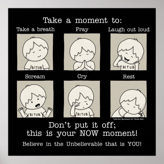 Jouw NU Moment Poster (Voorkant)