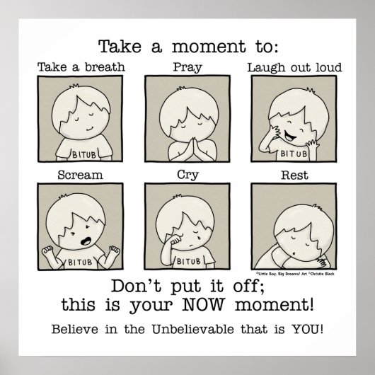 Jouw NU Moment Poster (Voorkant)