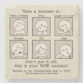 Jouw NU Moment Stenen Onderzetter (Voorkant)