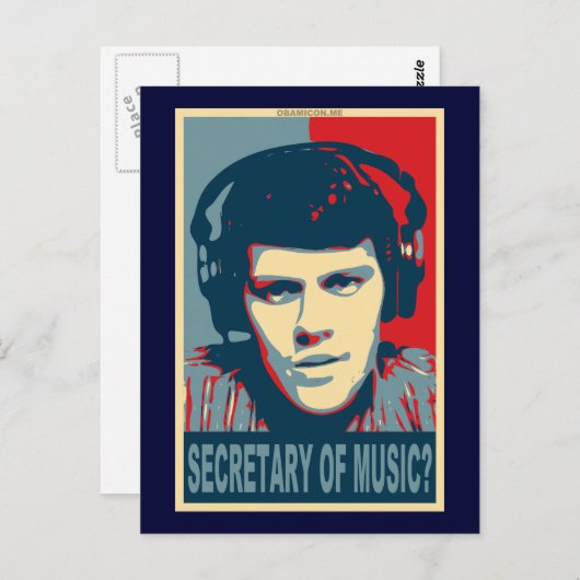 Jouw Obamicon.Me Briefkaart (Voorkant / Achterkant)