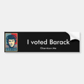 Jouw Obamicon.Me Bumpersticker (Voorkant)