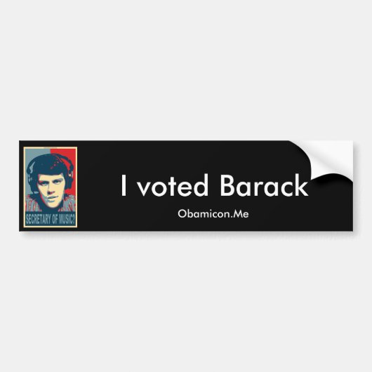 Jouw Obamicon.Me Bumpersticker (Voorkant)