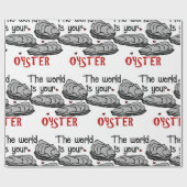 Jouw oester cadeaupapier (Vlak)