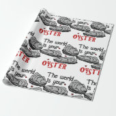 Jouw oester cadeaupapier (Uitgerold)