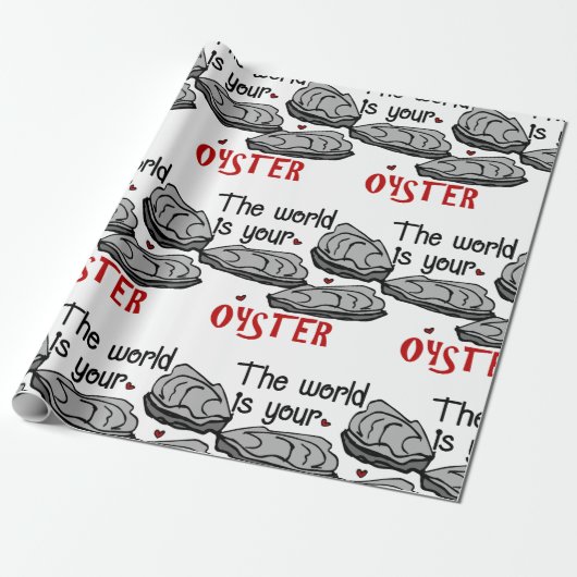 Jouw oester cadeaupapier (Uitgerold)