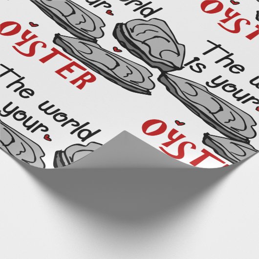 Jouw oester cadeaupapier (Hoek)