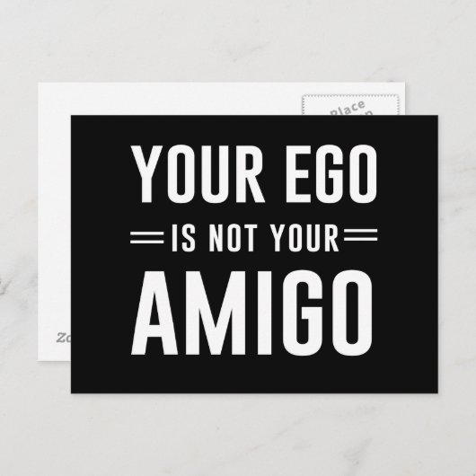 Jouw ogo is niet jouw amigo. briefkaart (Voorkant / Achterkant)