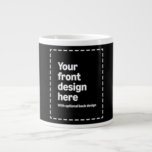 Jouw ontwerp hier grote koffiekop (Voorkant)