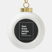 Jouw ontwerp hier keramische bal ornament (Voorkant)