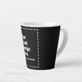 Jouw ontwerp hier latte mok (Rechterhoek)