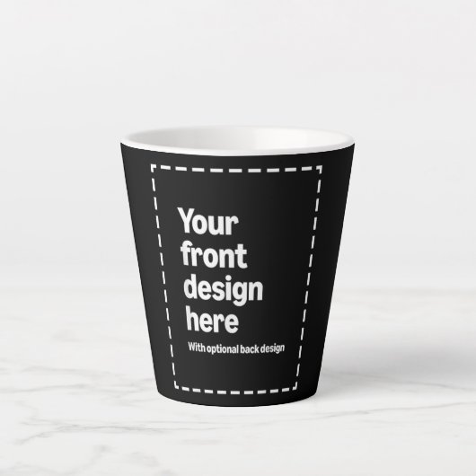 Jouw ontwerp hier latte mok (Voorkant)