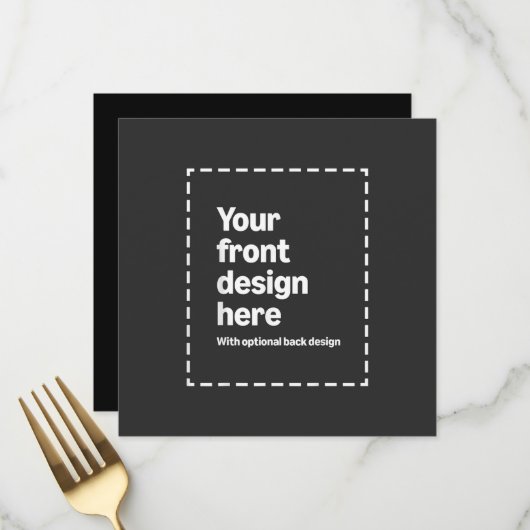 Jouw ontwerp hier menu (Voorkant / Achterkant in situ)
