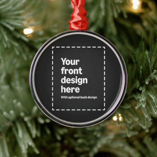 Jouw ontwerp hier metalen ornament (Boom)