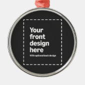 Jouw ontwerp hier metalen ornament (Voorkant)