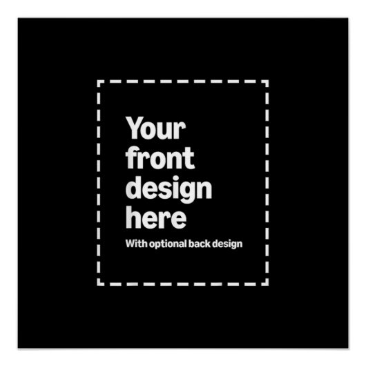 Jouw ontwerp hier perfect poster (Voorkant)