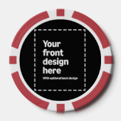 Jouw ontwerp hier poker chips (Voorkant)