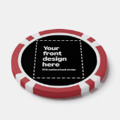 Jouw ontwerp hier poker chips (Enkel)