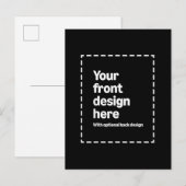 Jouw ontwerp hier uitnodiging briefkaart (Voorkant / Achterkant)