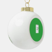 Jouw ontwerp keramische bal ornament (Links)
