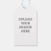 Jouw ontwerp upload zwaait favoriet cadeaulabel (Achterkant)