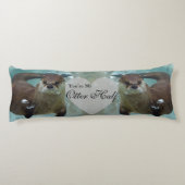 Jouw Otter Half Brown River Otter zwemmen Lichaamskussen (Achterkant)