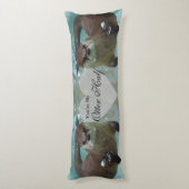 Jouw Otter Half Brown River Otter zwemmen Lichaamskussen (Achterkant (Verticaal))