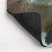 Jouw Otter Half Brown River Otter zwemmen Muismat (Hoek)