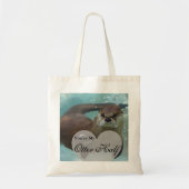Jouw Otter Half Brown River Otter zwemmen Tote Bag (Voorkant)